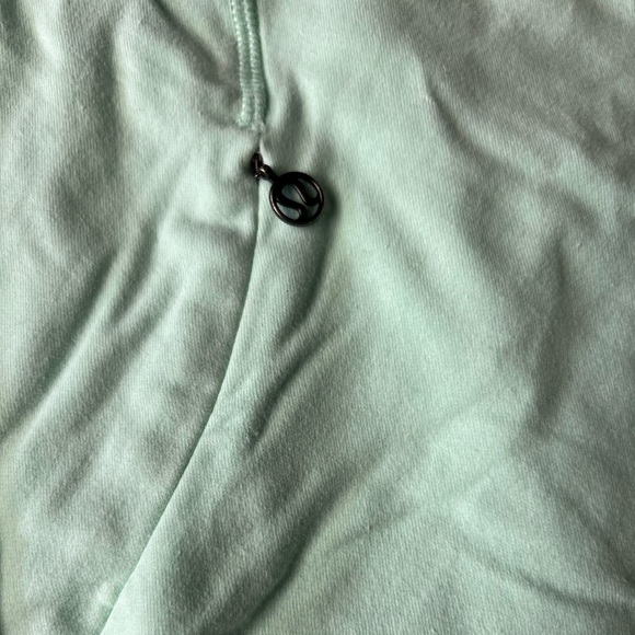 Perfect for Spring! Lululemon pullover cowl neck mint green sz 10 sold out - Picture 5 of 11